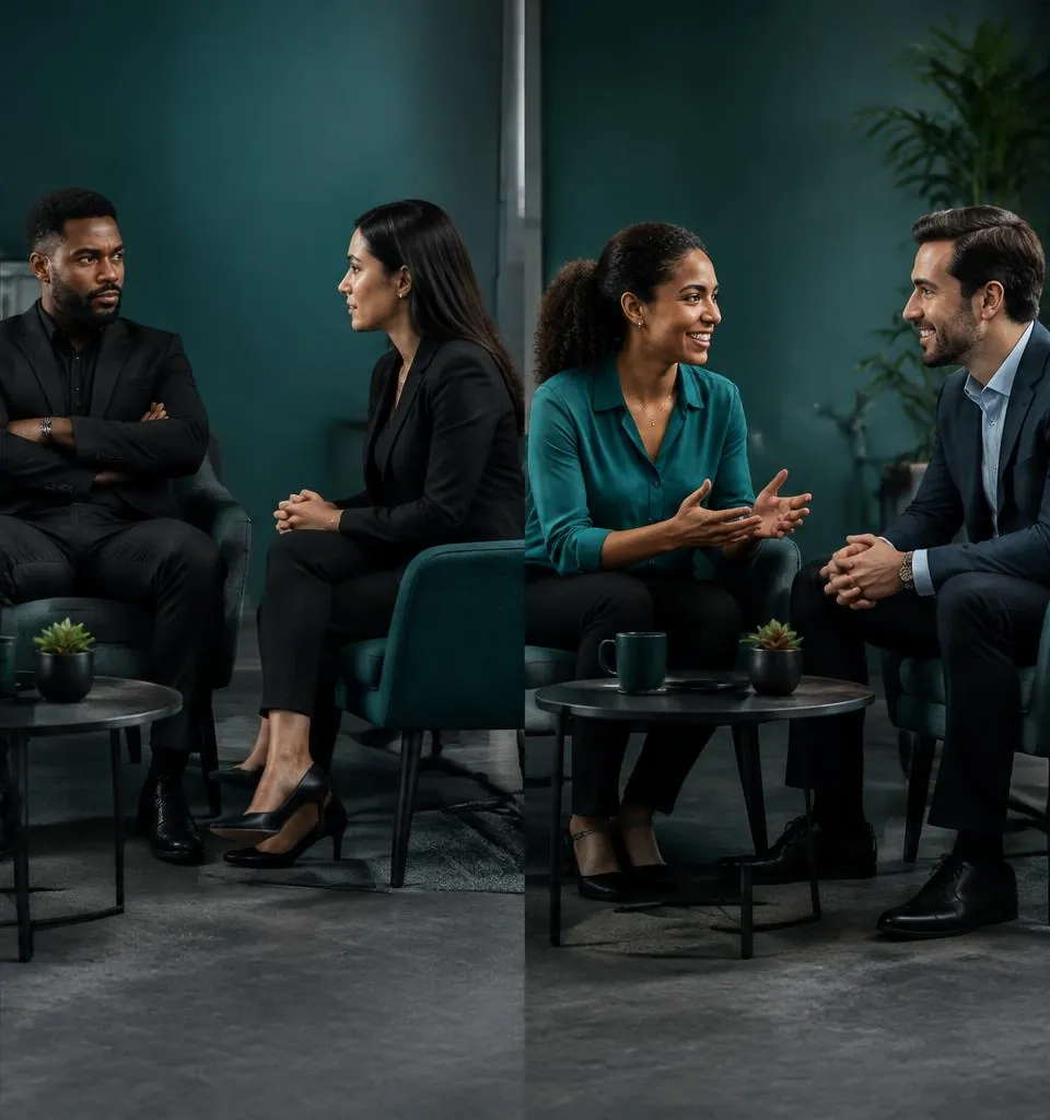 Contraste de señales no verbales durante una conversación